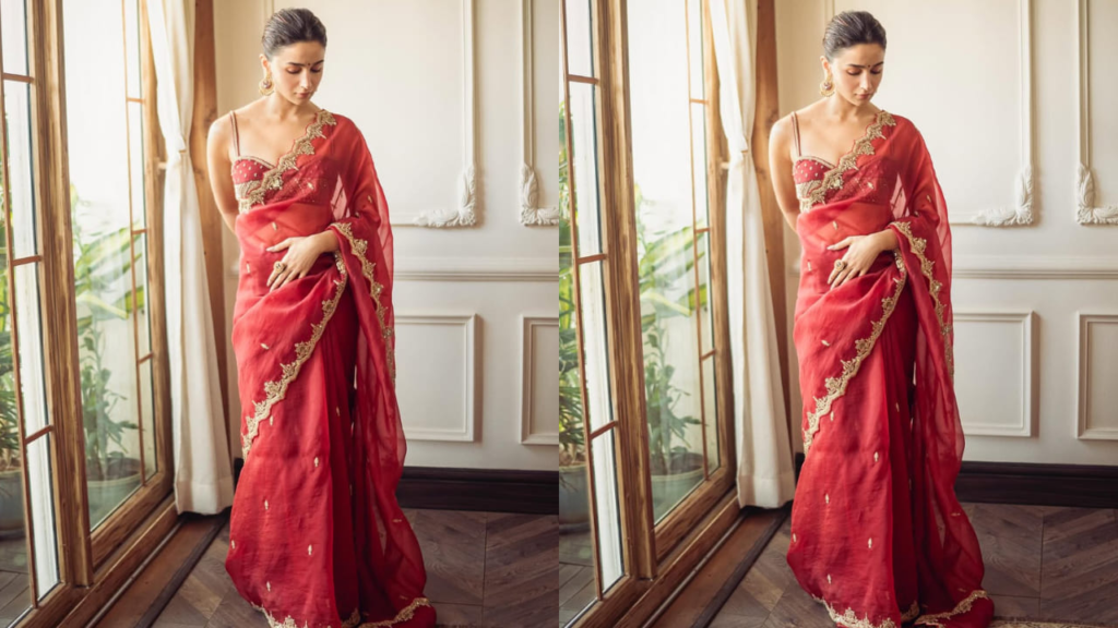 Alia bhatt, red dress